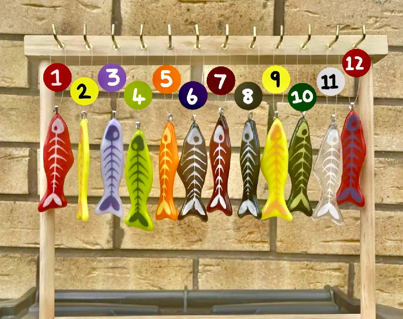 Glass rainbow fish