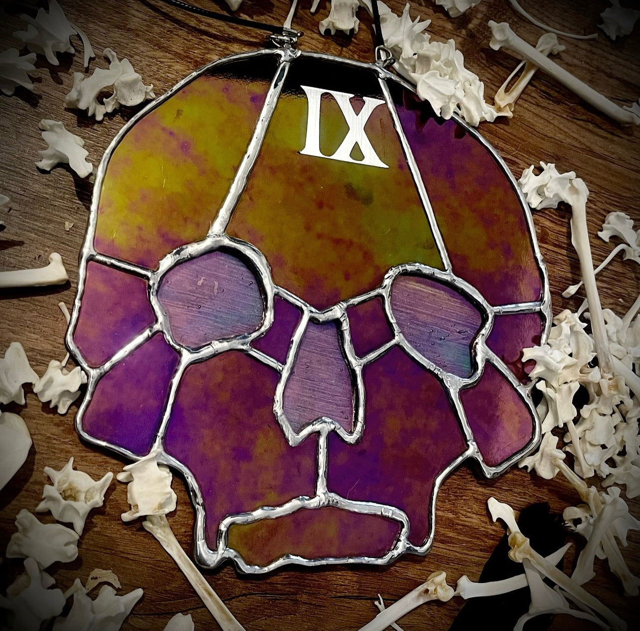 Gideon the Ninth Glass Skull Suncatcher