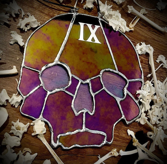 Gideon the Ninth Glass Skull Suncatcher