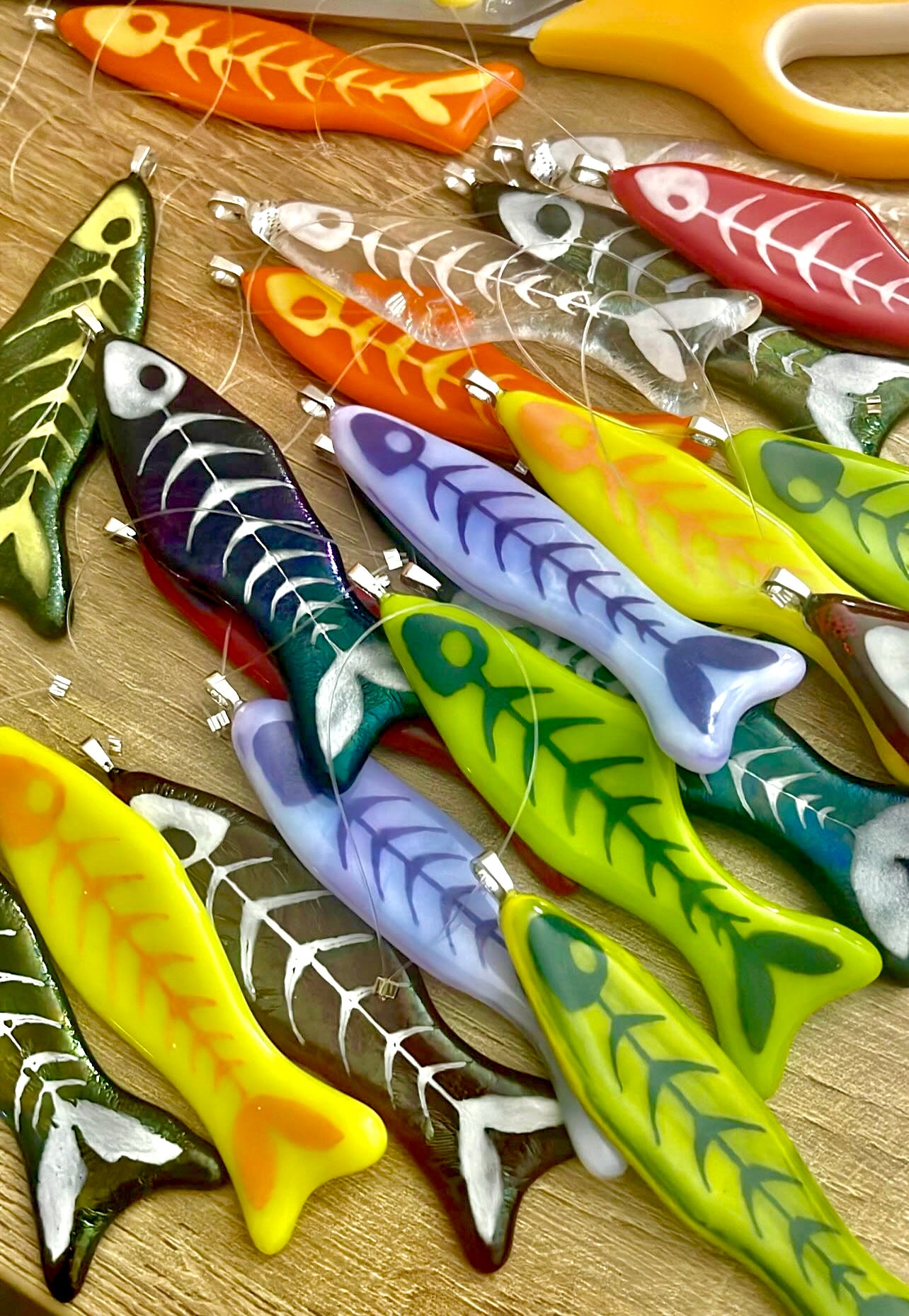 Glass rainbow fish